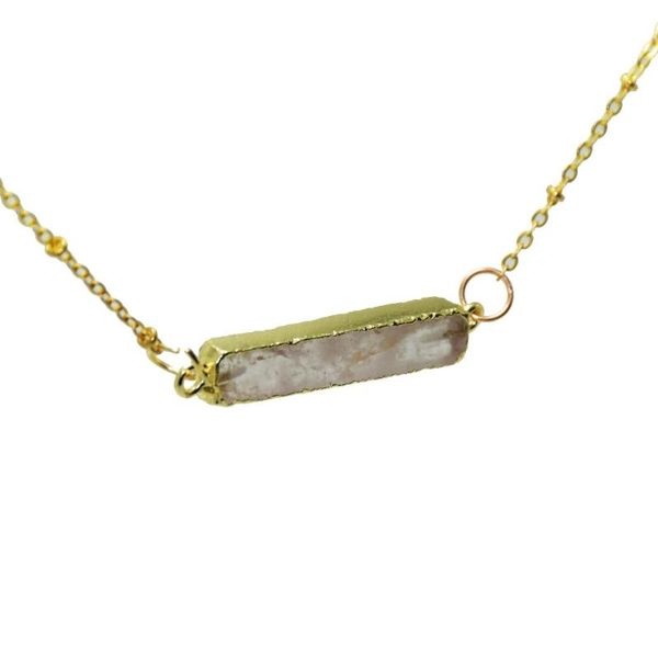 pendant necklaces 1 pc pink natural jewelry gem stone rectangle connector girl necklace gold bezel rose crystal quartz women, Silver
pendant necklaces 1 pc pink natural jewelry gem stone rectangle connector girl necklace gold bezel rose crystal quartz women, Silver