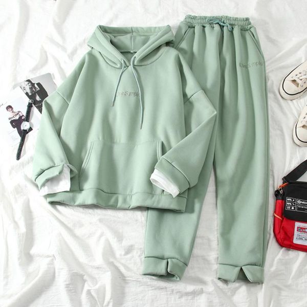 women's two piece pants fleece tracksuits women pieces set hooded oversized sweatshirt solid color hoodie suits autumn winter casual ou, White
women's two piece pants fleece tracksuits women pieces set hooded oversized sweatshirt solid color hoodie suits autumn winter casual ou, White