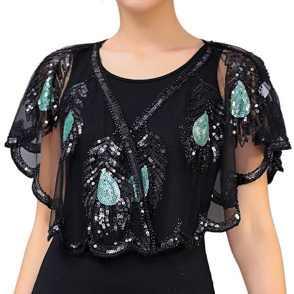 scarves 1920s shawl wraps leaf embroidered sequin beaded evening cape for party bridal bolero vintage women flapper cover up, Blue;gray
scarves 1920s shawl wraps leaf embroidered sequin beaded evening cape for party bridal bolero vintage women flapper cover up, Blue;gray