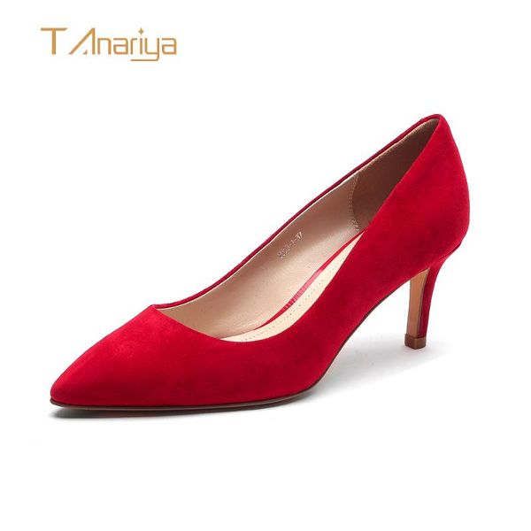 tanariya spring and autumn 20 red sheep suede pointed shoes women ladies high heels woman pumps dress, Black
tanariya spring and autumn 20 red sheep suede pointed shoes women ladies high heels woman pumps dress, Black