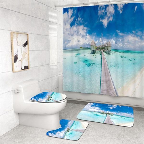 bath accessory set modern style bathroom decor 4 piece nature view polyester shower curtains and rug toilet cover home curtain
bath accessory set modern style bathroom decor 4 piece nature view polyester shower curtains and rug toilet cover home curtain