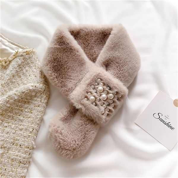 autumn and winter new plush scarf female wool collar pearl versatile student hair thickened warm bib, Blue;gray
autumn and winter new plush scarf female wool collar pearl versatile student hair thickened warm bib, Blue;gray