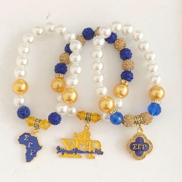 charm bracelets hand made greek sorority blue white yellow pearl disco ball sgr map letter plum blossom bracelet jewelry, Golden;silver
charm bracelets hand made greek sorority blue white yellow pearl disco ball sgr map letter plum blossom bracelet jewelry, Golden;silver