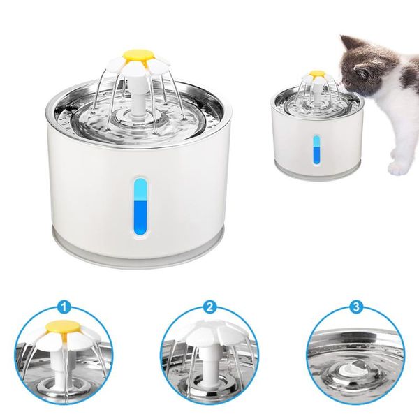 2.4l automatic cat water fountain mute feeder dog pet drinker bowl drinking dispenser for bowls & feeders
2.4l automatic cat water fountain mute feeder dog pet drinker bowl drinking dispenser for bowls & feeders