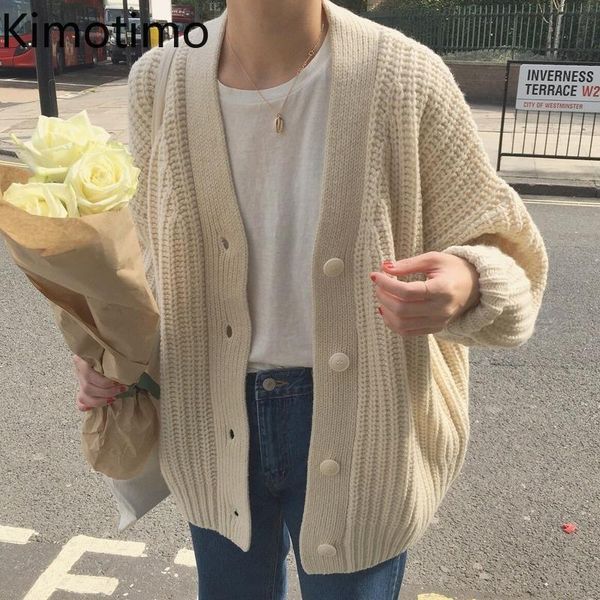 women's knits & tees kimotimo sweater cardigan women 2021 autumn lazy v-neck puff sleeve loose knit coat korean chic simplicity all-mat, White
women's knits & tees kimotimo sweater cardigan women 2021 autumn lazy v-neck puff sleeve loose knit coat korean chic simplicity all-mat, White