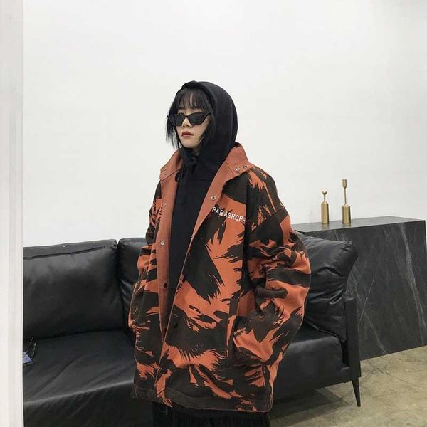 women's jackets camo 2021 winter womens streetwear hip hop windbreaker harajuku korean fashions two side jacket coats clothes, Black;brown
women's jackets camo 2021 winter womens streetwear hip hop windbreaker harajuku korean fashions two side jacket coats clothes, Black;brown