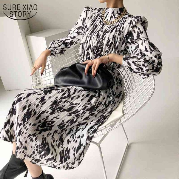 print pleated dresses for women long sleeve chiffon spring summer stand collar loose style vintage dress sashes 13715 210417, Black;gray
print pleated dresses for women long sleeve chiffon spring summer stand collar loose style vintage dress sashes 13715 210417, Black;gray