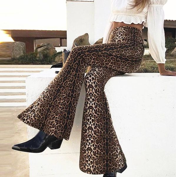 women's pants & capris high street women waist leopard print flare female chic long stretchy trumpet lady femme, Black;white
women's pants & capris high street women waist leopard print flare female chic long stretchy trumpet lady femme, Black;white