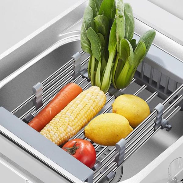 storage bags kitchen tools accessories drain rack adjustable versatile stainless steel anti-rust washing vegetable fruit drying
storage bags kitchen tools accessories drain rack adjustable versatile stainless steel anti-rust washing vegetable fruit drying
