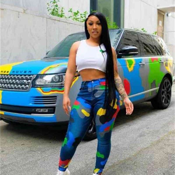 women's jeans print casual sell ladies pencil slim comfortable new pants fashion patchwork camouflage womens, Blue
women's jeans print casual sell ladies pencil slim comfortable new pants fashion patchwork camouflage womens, Blue