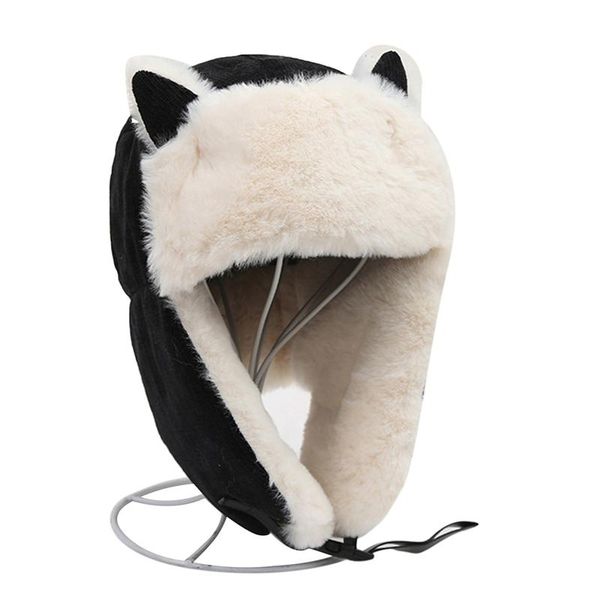 beanie/skull caps women thicken warm earmuffs ear-flapped hat winter cold-proof cotton cat ears cap 2021winter russian hats 2021, Blue;gray
beanie/skull caps women thicken warm earmuffs ear-flapped hat winter cold-proof cotton cat ears cap 2021winter russian hats 2021, Blue;gray