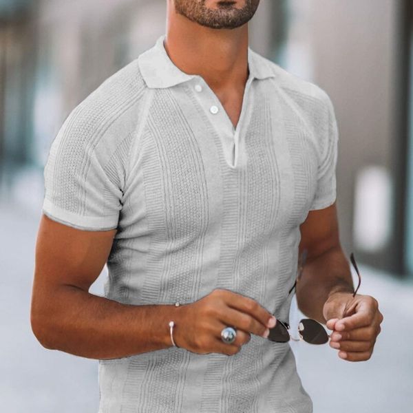 white grey men s street polo shirt comfortable classic fashion daily travel work party, White;black
white grey men s street polo shirt comfortable classic fashion daily travel work party, White;black
