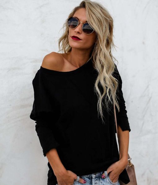 2020 women's spring and autumn new solid color irregular long sleeve t-shirt, Black;gray
2020 women's spring and autumn new solid color irregular long sleeve t-shirt, Black;gray