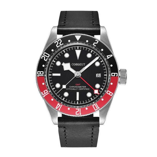 wristwatches corgeut 41mm gmt men's automatic mechanical watch sapphire glass stainless steel case leather strap 10bar waterproof wrist, Slivery;brown
wristwatches corgeut 41mm gmt men's automatic mechanical watch sapphire glass stainless steel case leather strap 10bar waterproof wrist, Slivery;brown