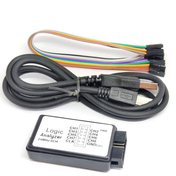 logic analyzer 24m 8ch microcontroller arm fpga debug tool 24mhz, 16mhz, 12mhz, 8mhz, 4mhz, 2mhz oscilloscopes
logic analyzer 24m 8ch microcontroller arm fpga debug tool 24mhz, 16mhz, 12mhz, 8mhz, 4mhz, 2mhz oscilloscopes