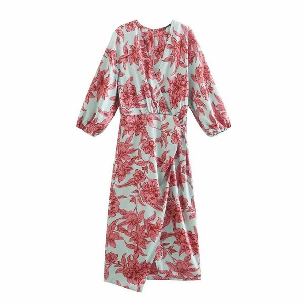 casual dresses pinkou women chic floral midi dress v neck cross design three quarter sleeve one piece summer autumn mid calf qa218, Black;gray
casual dresses pinkou women chic floral midi dress v neck cross design three quarter sleeve one piece summer autumn mid calf qa218, Black;gray