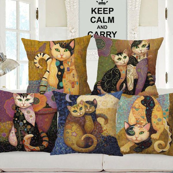 cushion/decorative pillow lovely cute cartoon klimt style cat cushion cover bedroom decorative sofa throw case
cushion/decorative pillow lovely cute cartoon klimt style cat cushion cover bedroom decorative sofa throw case