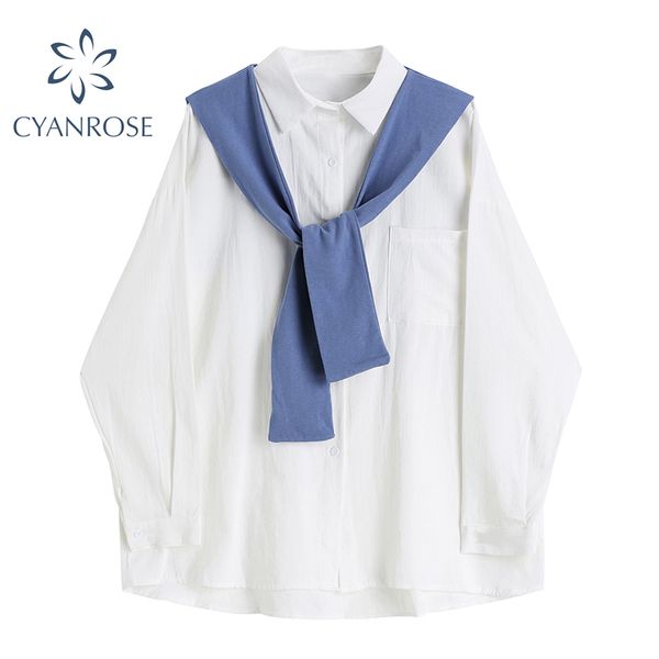 summer solid oversized women's cardigan blouses with shawl retro rok stylish loose streetwear ol casual classic shirts 210417, White
summer solid oversized women's cardigan blouses with shawl retro rok stylish loose streetwear ol casual classic shirts 210417, White
