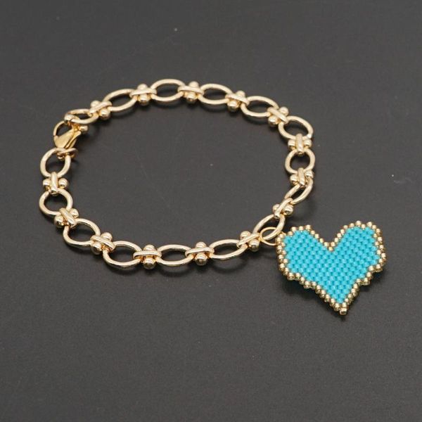 charm bracelets go2boho heart for women miyuki beads jewelry gold plated chain 2021 trendy jewellery cuban link metal bracelet, Golden;silver
charm bracelets go2boho heart for women miyuki beads jewelry gold plated chain 2021 trendy jewellery cuban link metal bracelet, Golden;silver