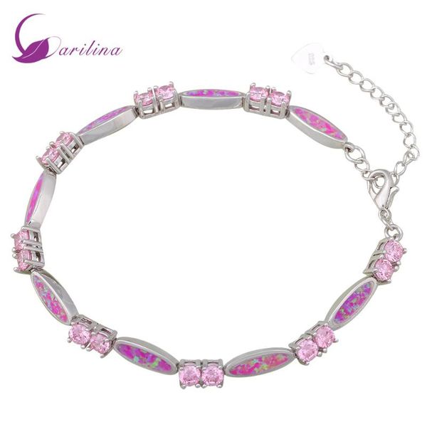 charm bracelets women's silver color pink zircon fire opal bangles fashion bijoux 18cm 7.08 inch b232, Golden;silver
charm bracelets women's silver color pink zircon fire opal bangles fashion bijoux 18cm 7.08 inch b232, Golden;silver