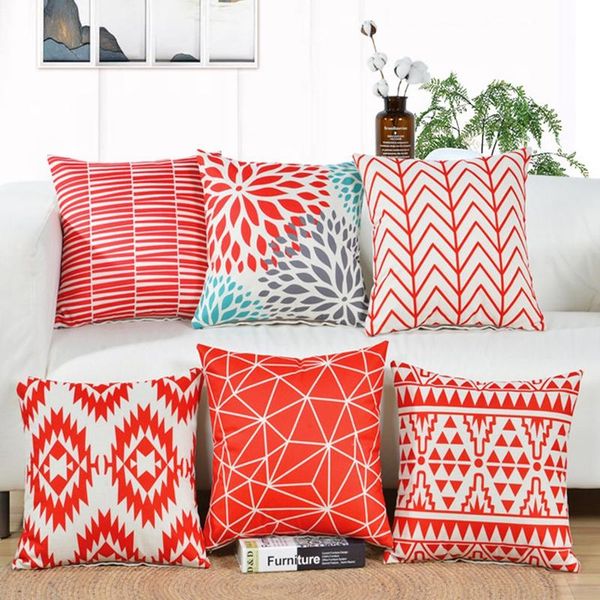 red white geometry pattern cushion cover 45*45 geometric printed pillowcases cotton linen pillow covers sofa throw cushion/decorative
red white geometry pattern cushion cover 45*45 geometric printed pillowcases cotton linen pillow covers sofa throw cushion/decorative