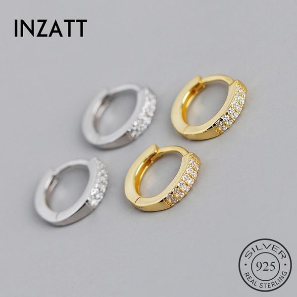 hoop & huggie inzareal 925 sterling silver zircon round huggies earrings for fashion women punk fine jewelry minimalist accessories, Golden;silver
hoop & huggie inzareal 925 sterling silver zircon round huggies earrings for fashion women punk fine jewelry minimalist accessories, Golden;silver