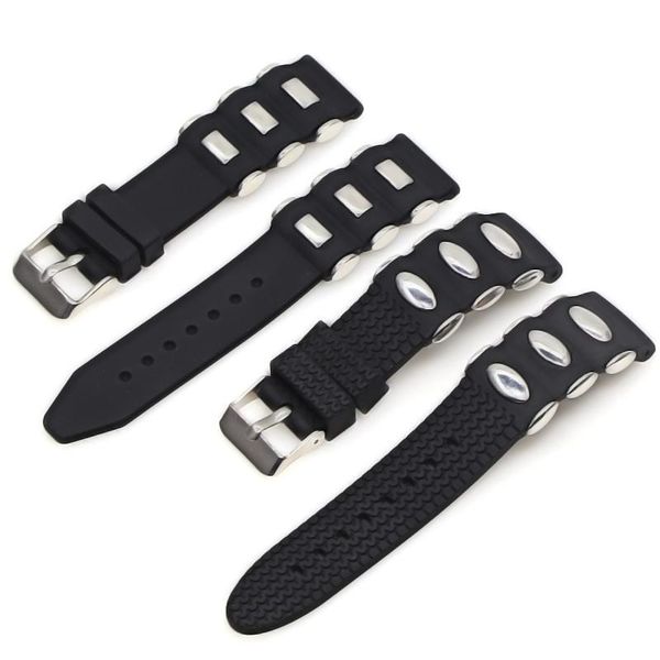 watch bands silicone watchband 20mm 22mm 24mm 26mm metal embedding waterproof black rubber replacement bracelet band strap accessories, Black;brown
watch bands silicone watchband 20mm 22mm 24mm 26mm metal embedding waterproof black rubber replacement bracelet band strap accessories, Black;brown