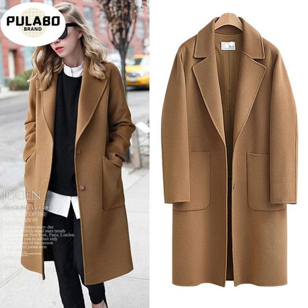 women's wool & blends autumn and winter european american brand plus size 5xl loose thick medium-length fur coat woman woolen jackets, Black
women's wool & blends autumn and winter european american brand plus size 5xl loose thick medium-length fur coat woman woolen jackets, Black