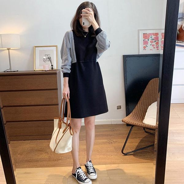 casual dresses oversize 3xl dress women vintage chic ulzzang simple patchwork long sleeve ladies fashion spring loose lovely girls vestido, Black;gray
casual dresses oversize 3xl dress women vintage chic ulzzang simple patchwork long sleeve ladies fashion spring loose lovely girls vestido, Black;gray