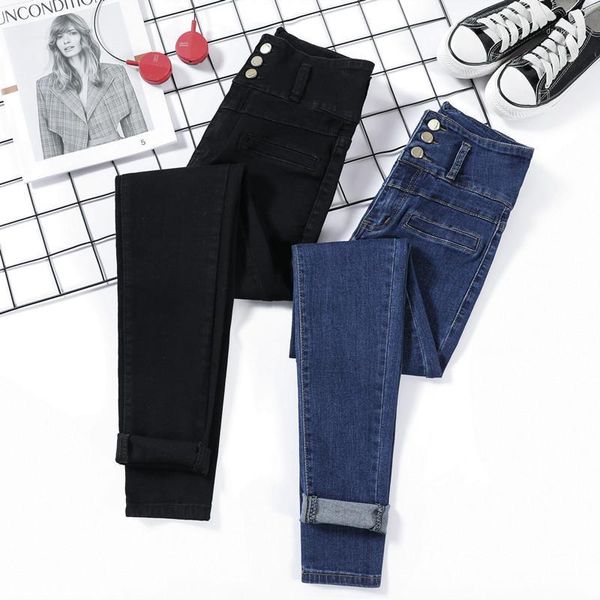 women's jeans 2021 summer three-breastedslim was tall and thin versatile light tight feet pants, Blue
women's jeans 2021 summer three-breastedslim was tall and thin versatile light tight feet pants, Blue