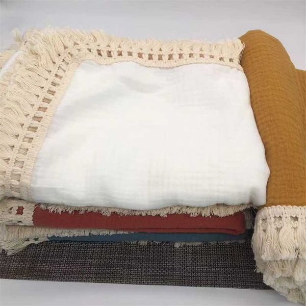 120x100cm tassel muslin baby blankets born diaper swaddle baby towel gauze pompom swaddle blanket baby 210927
120x100cm tassel muslin baby blankets born diaper swaddle baby towel gauze pompom swaddle blanket baby 210927