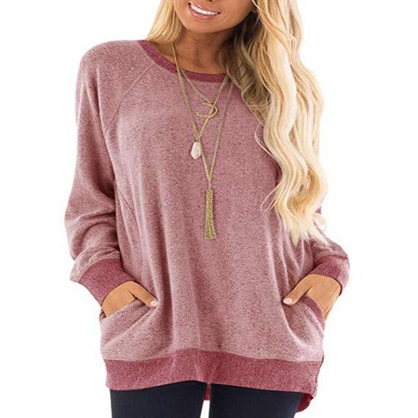 women's hoodies & sweatshirts 2021 women sweatshirt round neck collision color pocket long sleeve pullover sportswear leisure, Black
women's hoodies & sweatshirts 2021 women sweatshirt round neck collision color pocket long sleeve pullover sportswear leisure, Black