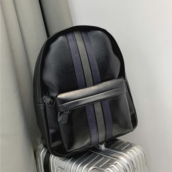 factory wholesale men handbag street trend striped backpack foreign color matching leather travel bag outdoor fitness sports leisure leather
factory wholesale men handbag street trend striped backpack foreign color matching leather travel bag outdoor fitness sports leisure leather
