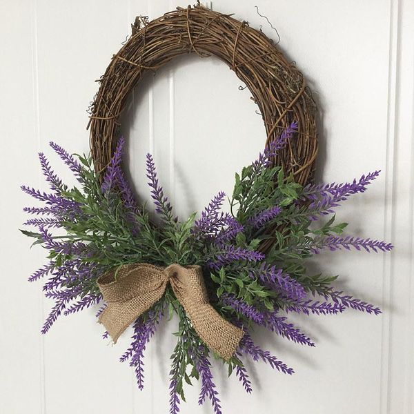 decorative flowers & wreaths lavender wreath flower garland front door wall hanging for wedding home decoration
decorative flowers & wreaths lavender wreath flower garland front door wall hanging for wedding home decoration