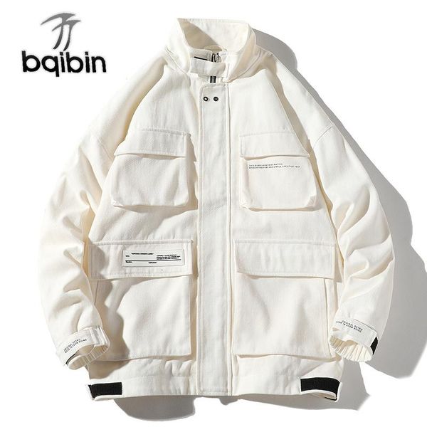 autumn hio hop streetwear stylish clothing men's bomber jackets casual pockets loose letter printed outerwear, Black;brown
autumn hio hop streetwear stylish clothing men's bomber jackets casual pockets loose letter printed outerwear, Black;brown