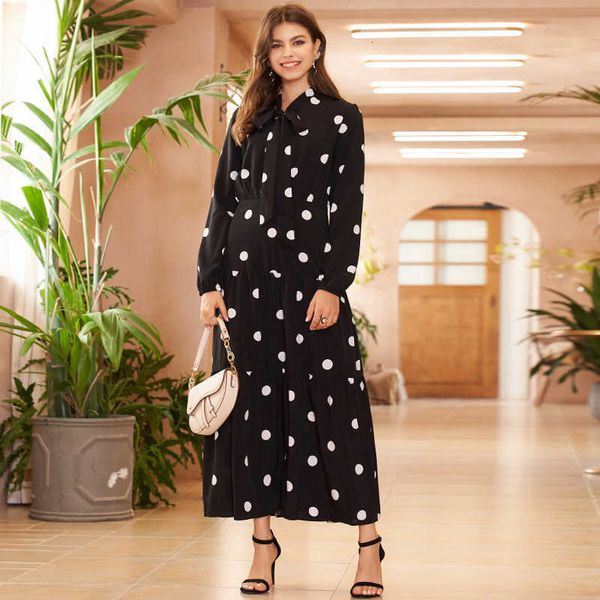 casual dresses summer women long black frilly polka dot print lapel fashion sweet style holiday long-sleeved es 9bhy, Black;gray
casual dresses summer women long black frilly polka dot print lapel fashion sweet style holiday long-sleeved es 9bhy, Black;gray