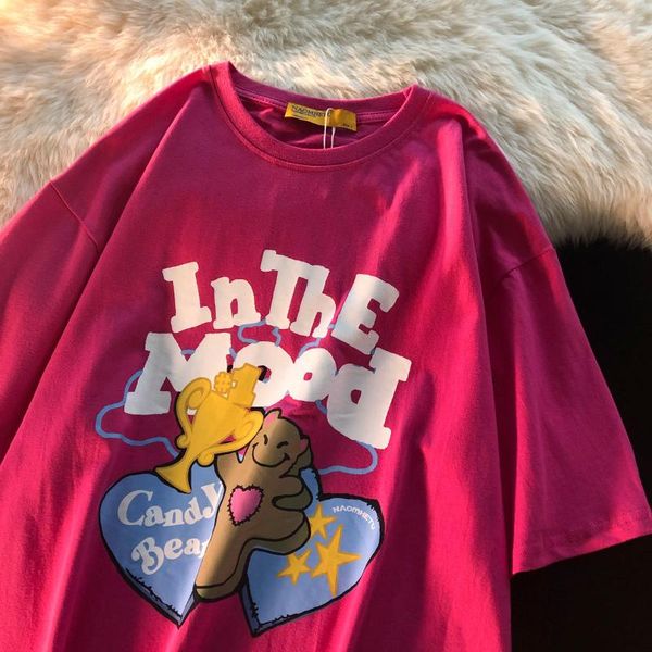 summer 2021 fashion hong kong style short sleeve t-shirt women's loose cotton high street leisure printing, White
summer 2021 fashion hong kong style short sleeve t-shirt women's loose cotton high street leisure printing, White