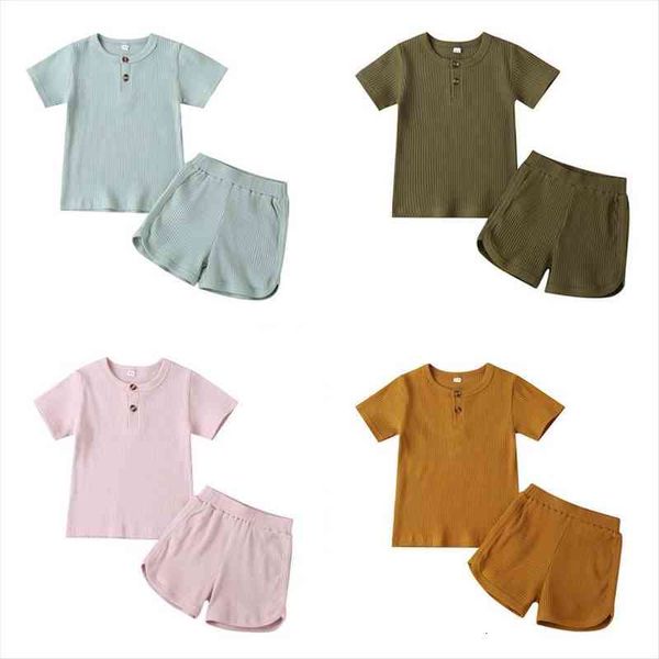 1-6years summer kids sport clothing sets suit boys girls ribbed knitted button t-shirts and shorts 2pcs set baby casual clothes, White
1-6years summer kids sport clothing sets suit boys girls ribbed knitted button t-shirts and shorts 2pcs set baby casual clothes, White