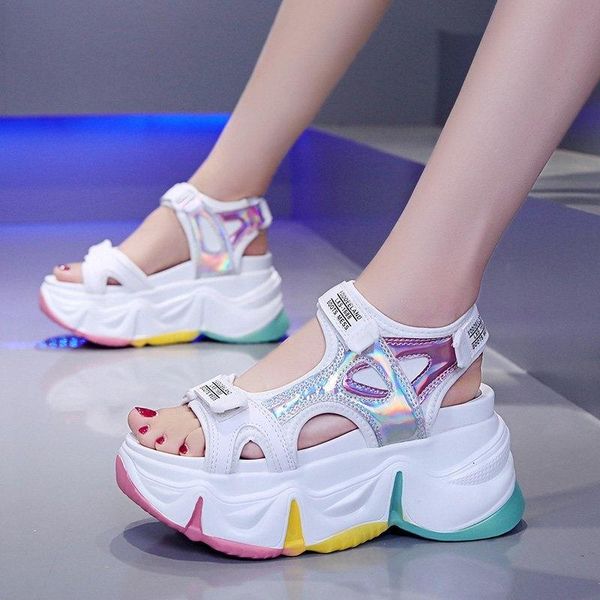 dress shoes fashion laser platform summer sandals women white wedges high heels sandalias woman open toe rainbow bottom beach, Black
dress shoes fashion laser platform summer sandals women white wedges high heels sandalias woman open toe rainbow bottom beach, Black