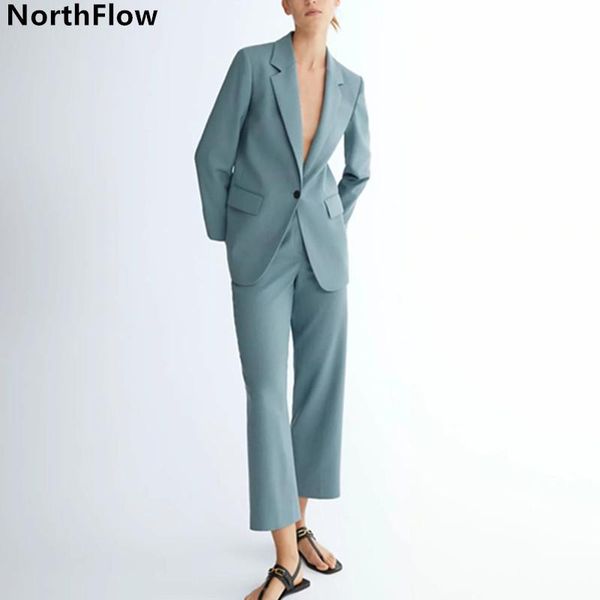 women's two piece pants northflow 2021 autumn blazer women england style casual solid feminino femme blazers and set, White
women's two piece pants northflow 2021 autumn blazer women england style casual solid feminino femme blazers and set, White