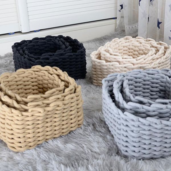 storage baskets foreign trade woven cotton rope basket simple desksundries thread box containing frame
storage baskets foreign trade woven cotton rope basket simple desksundries thread box containing frame