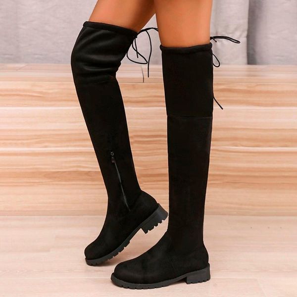 boots fashion thigh high female winter women over the knee flat shoes ladies long stretch botas mujer 36-43, Black
boots fashion thigh high female winter women over the knee flat shoes ladies long stretch botas mujer 36-43, Black