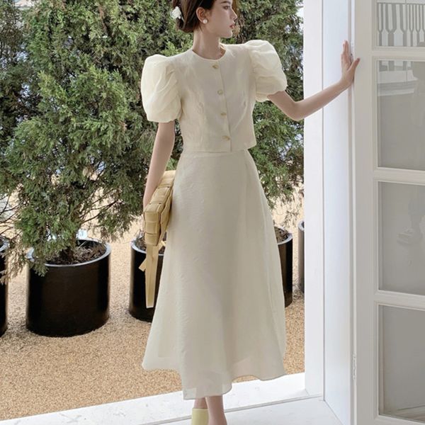 two piece dress small fragrance set women sleeve shirt blouse crop + high waist long skirt suits fashion streetwear 2pcs 5ox2, White
two piece dress small fragrance set women sleeve shirt blouse crop + high waist long skirt suits fashion streetwear 2pcs 5ox2, White