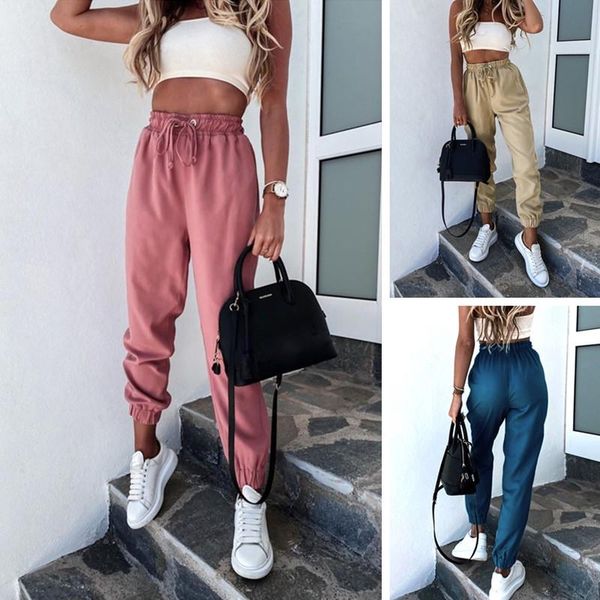 women's pants & capris solid color lace up harlem casual sports loose home female street elastic waist summer autumn 2021, Black;white
women's pants & capris solid color lace up harlem casual sports loose home female street elastic waist summer autumn 2021, Black;white