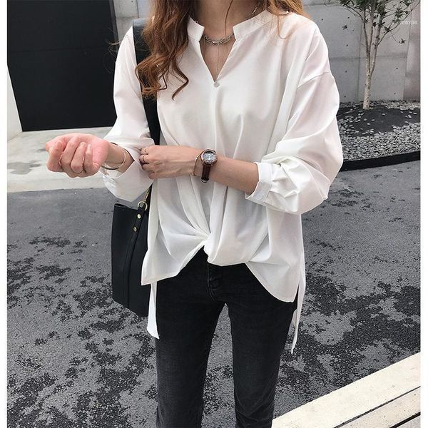 fashion chiffon shirt plus size pattern women clothes casual long sleeve white stand collar female loose blouses 1
fashion chiffon shirt plus size pattern women clothes casual long sleeve white stand collar female loose blouses 1