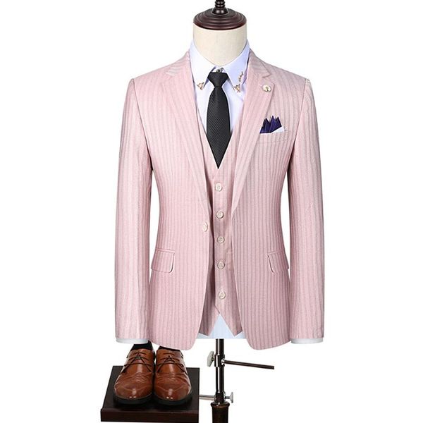 men's suits & blazers (jacket+vest+pants) for men smart luxury blazer trousers waistcoat apricot stripe 3pcs male slim fit wedding, White;black
men's suits & blazers (jacket+vest+pants) for men smart luxury blazer trousers waistcoat apricot stripe 3pcs male slim fit wedding, White;black