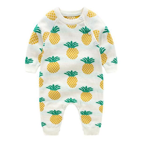 born infant baby boys girls pineapple rompers clothing spring autumn kids boy girl long sleeve clothes 210429, Blue 
born infant baby boys girls pineapple rompers clothing spring autumn kids boy girl long sleeve clothes 210429, Blue
