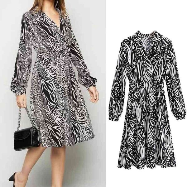 casual dresses women animal stripes print dress v-neck long sleeve midi slim waist chic party mujer ltq7, Black;gray
casual dresses women animal stripes print dress v-neck long sleeve midi slim waist chic party mujer ltq7, Black;gray