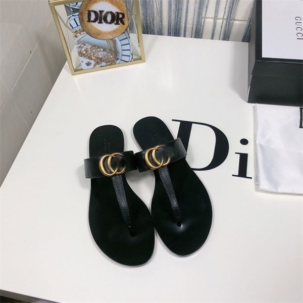 family leather sandals women's summer new metal button clip toe herringbone support for wearing flat and slippers 70% off factory store, Black
family leather sandals women's summer new metal button clip toe herringbone support for wearing flat and slippers 70% off factory store, Black