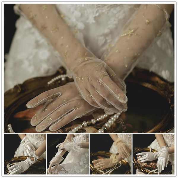 five fingers gloves 1pair wedding full white champagne black long lace bowknot elegant gorgeous bridal accessories, Blue;gray
five fingers gloves 1pair wedding full white champagne black long lace bowknot elegant gorgeous bridal accessories, Blue;gray